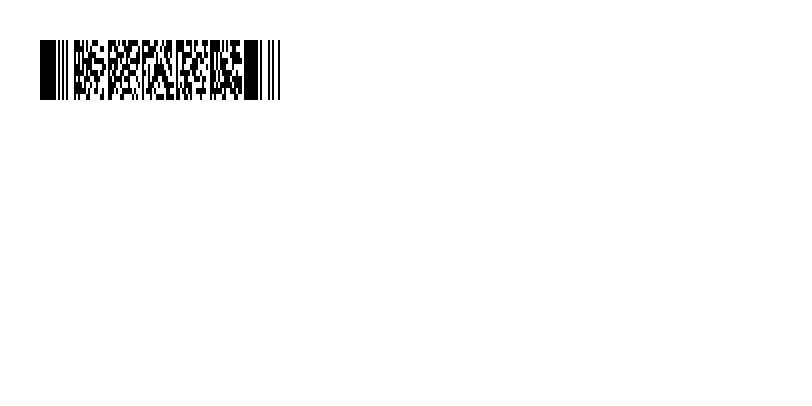 PDF417 barcode, 240 by 60 dots, encoding OpenZPL PDF417 sample