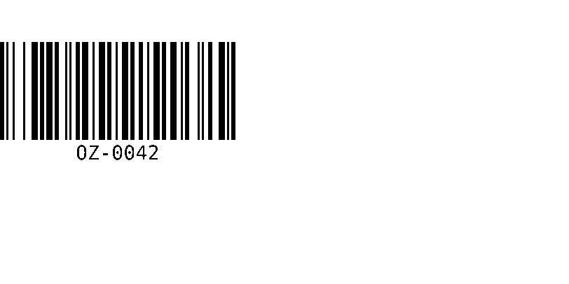 Code 128 barcode starting at the left edge of the label with no margin